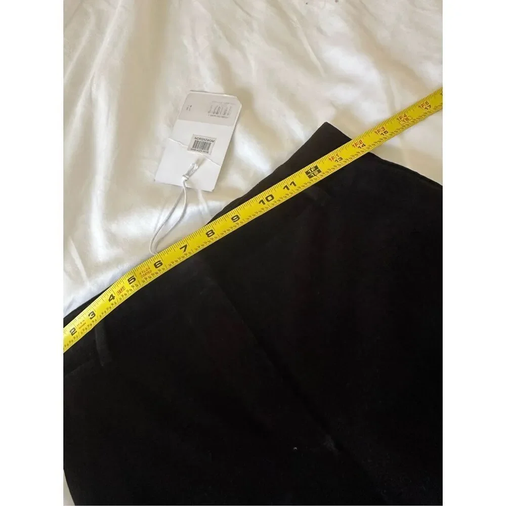 NWT Frame Sheen Noir Mini Boot Velvet Trousers Size 2